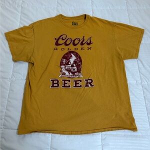 Golden Coors Men's Yellow T-Shirt